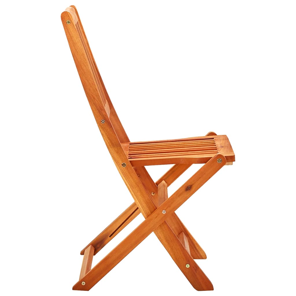 NNEVL Folding Garden Chairs 6 pcs Solid Eucalyptus Wood-3