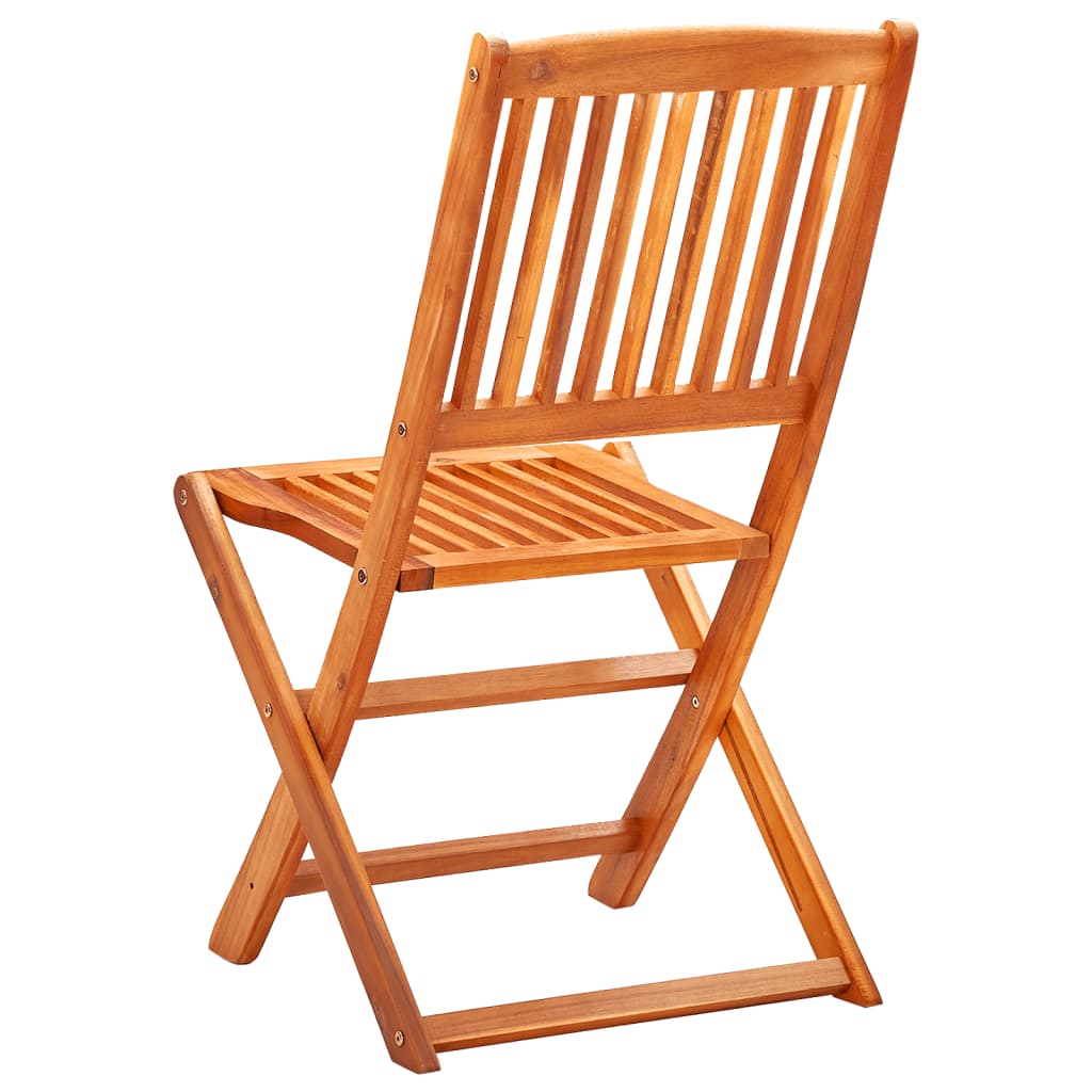 NNEVL Folding Garden Chairs 6 pcs Solid Eucalyptus Wood-4