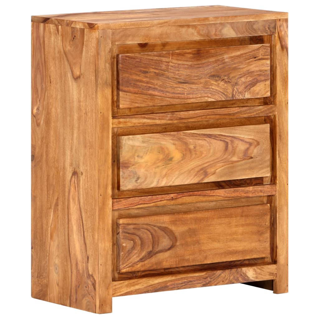 NNEVL Drawer Cabinet 60x33x75 cm Solid Wood Acacia-0