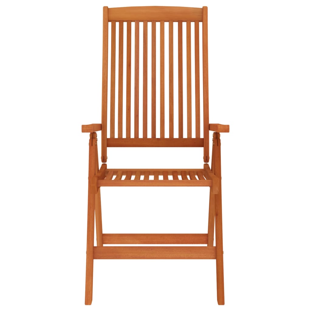 NNEVL Folding Garden Chairs 8 pcs Solid Wood Eucalyptus-3