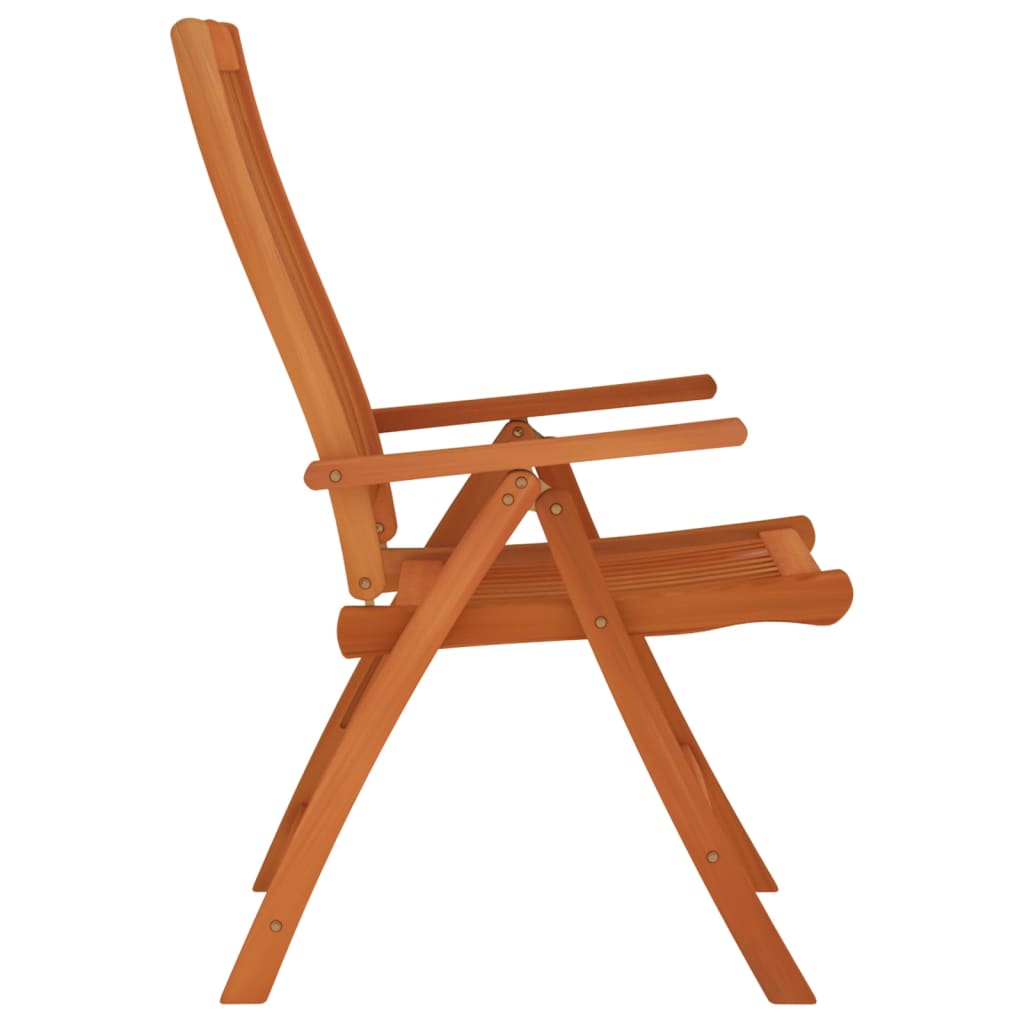 NNEVL Folding Garden Chairs 8 pcs Solid Wood Eucalyptus-4