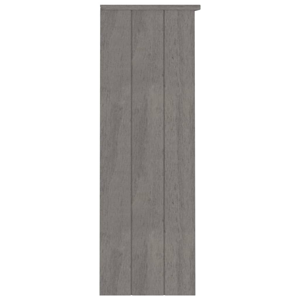 NNEVL Top for Highboard"HAMAR" Light Grey 85x35x100cm Solid Wood Pine-3