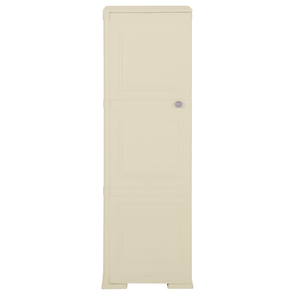 NNEVL Plastic Cabinet 40x43x125 cm Wood Design Angora White-1