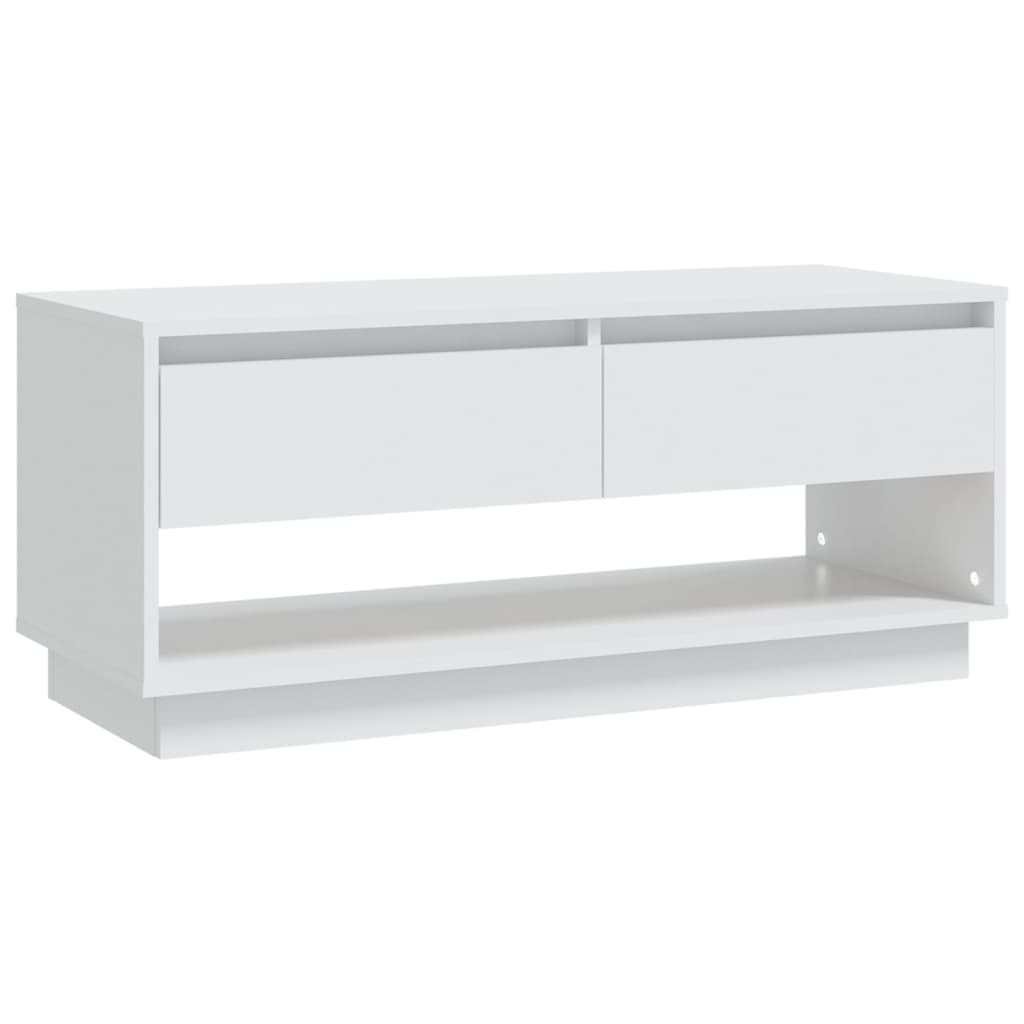 NNEVL TV Cabinet White 102x41x44 cm Chipboard-1