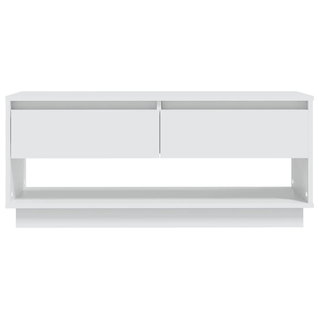 NNEVL TV Cabinet White 102x41x44 cm Chipboard-4