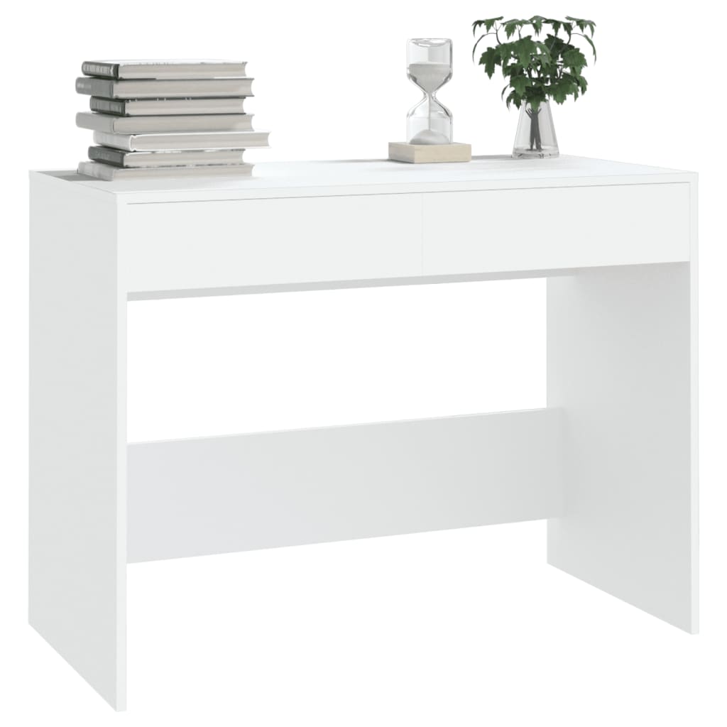 NNEVL Desk White 101x50x76.5 cm Engineered Wood-3