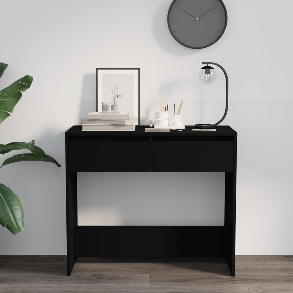 NNEVL Console Table Black 89x41x76.5 cm Steel-2