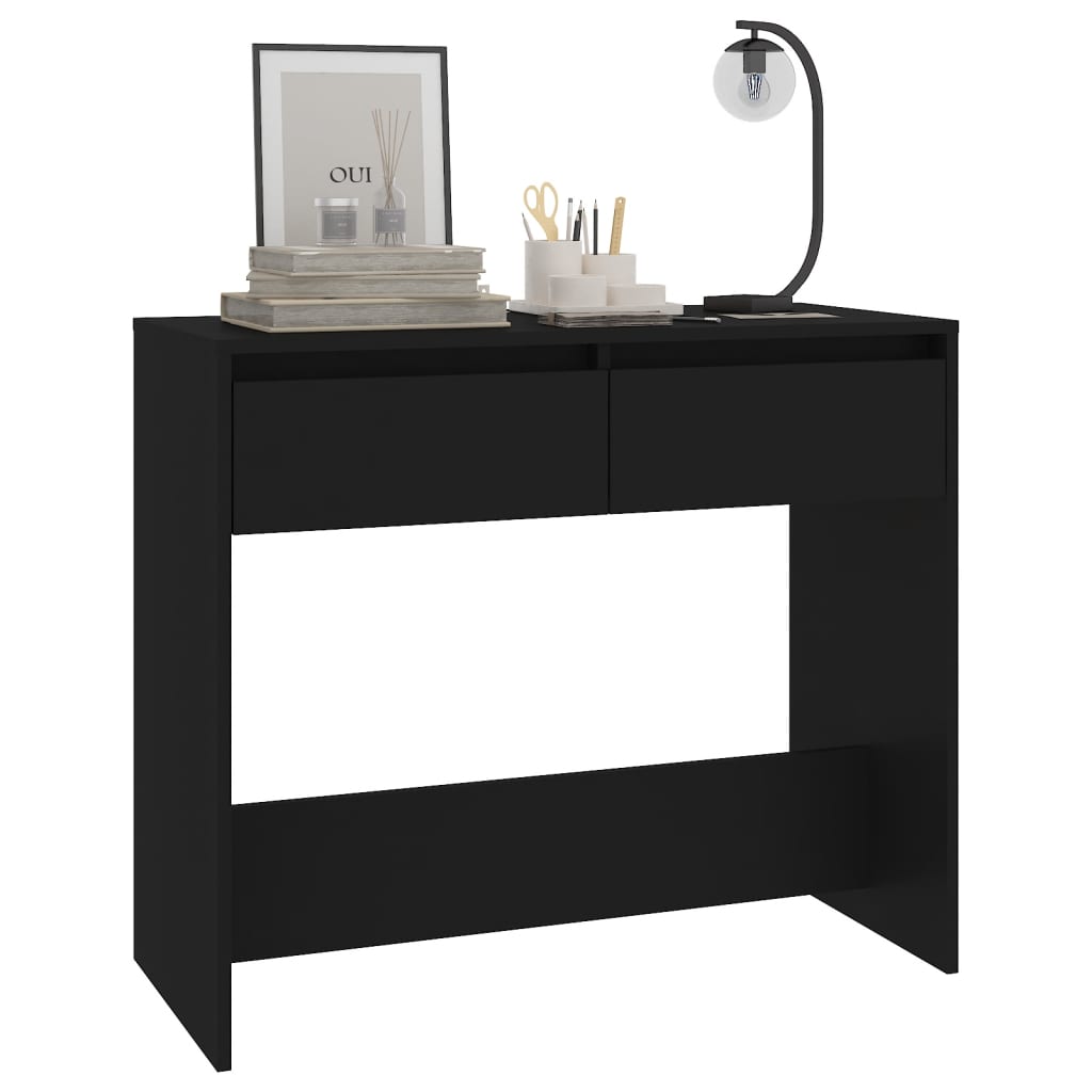 NNEVL Console Table Black 89x41x76.5 cm Steel-3