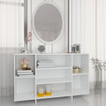 NNEVL Sideboard White 120x30x75 cm Engineered Wood-0