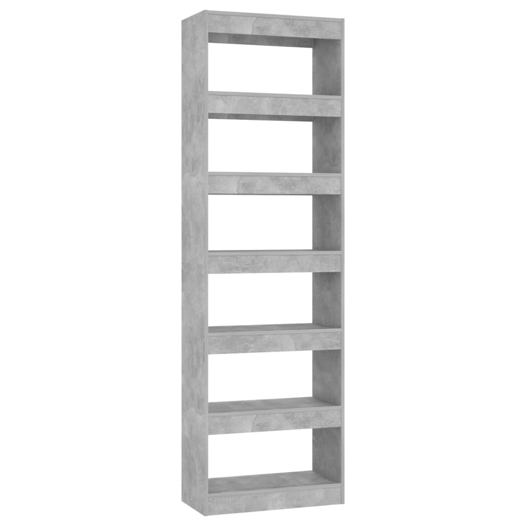 NNEVL Book Cabinet/Room Divider Concrete Grey 60x30x198 cm-1