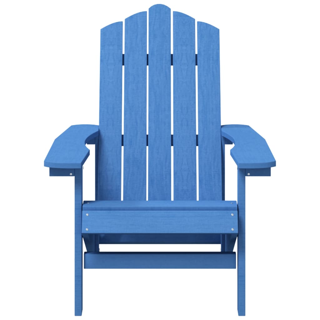 NNEVL Garden Adirondack Chair with Table HDPE Aqua Blue-4
