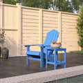 NNEVL Garden Adirondack Chair with Table HDPE Aqua Blue-0