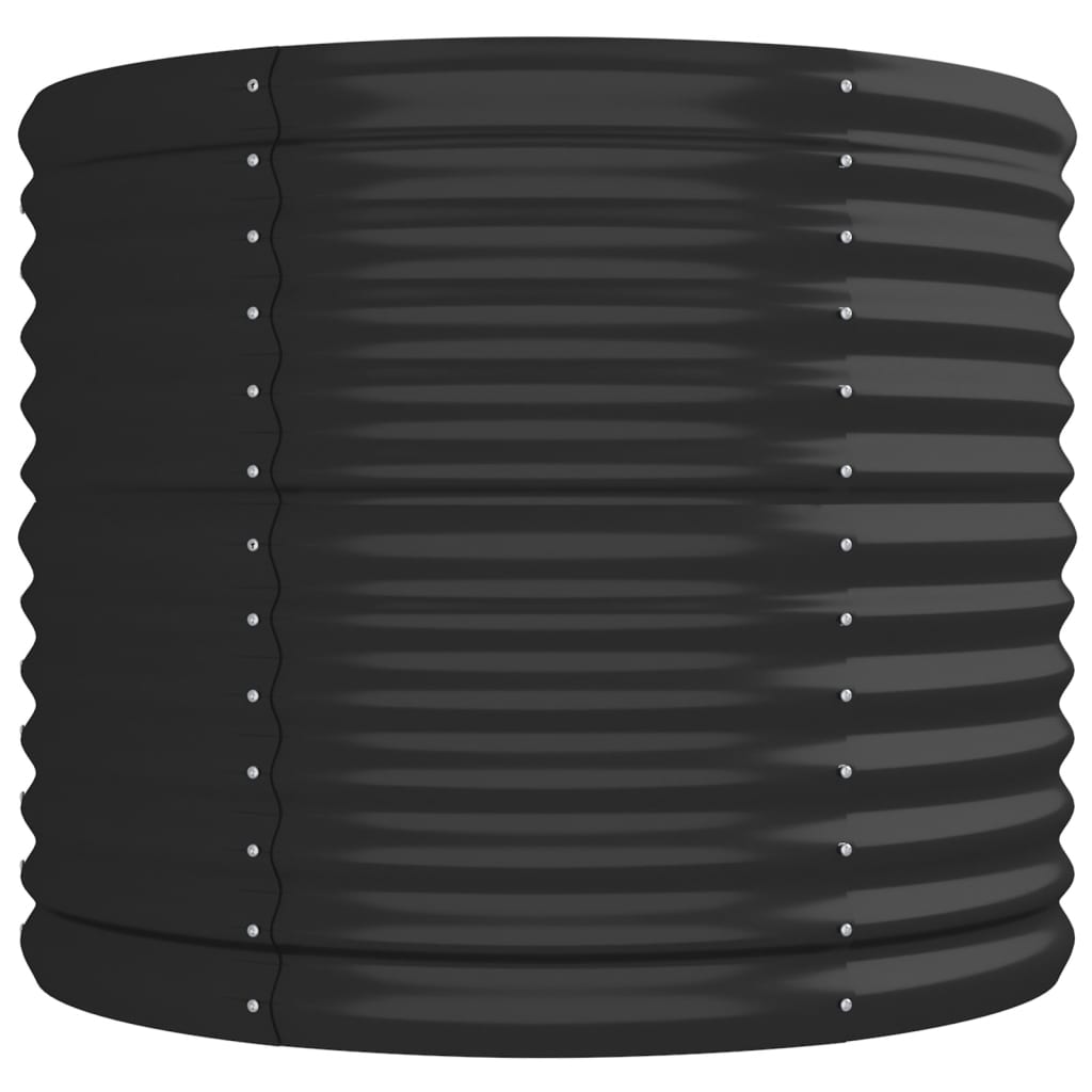 NNEVL Garden Raised Bed Powder-Coated Steel 296x80x68 cm Anthracite-3