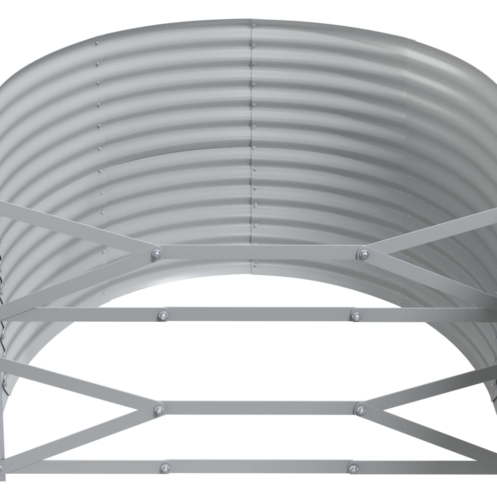 NNEVL Garden Raised Bed Powder-coated Steel 322x100x68 cm Anthracite-4
