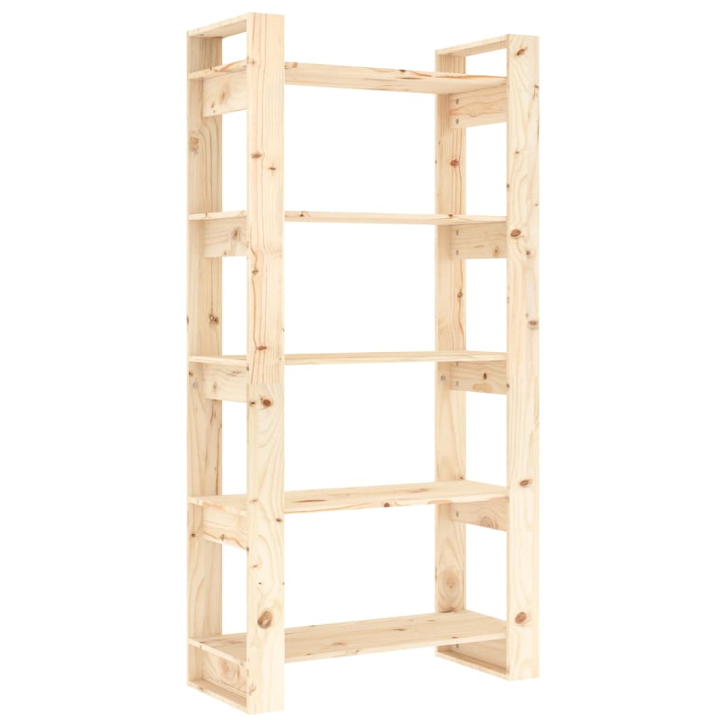 NNEVL Book Cabinet/Room Divider 80x35x160 cm Solid Wood-1