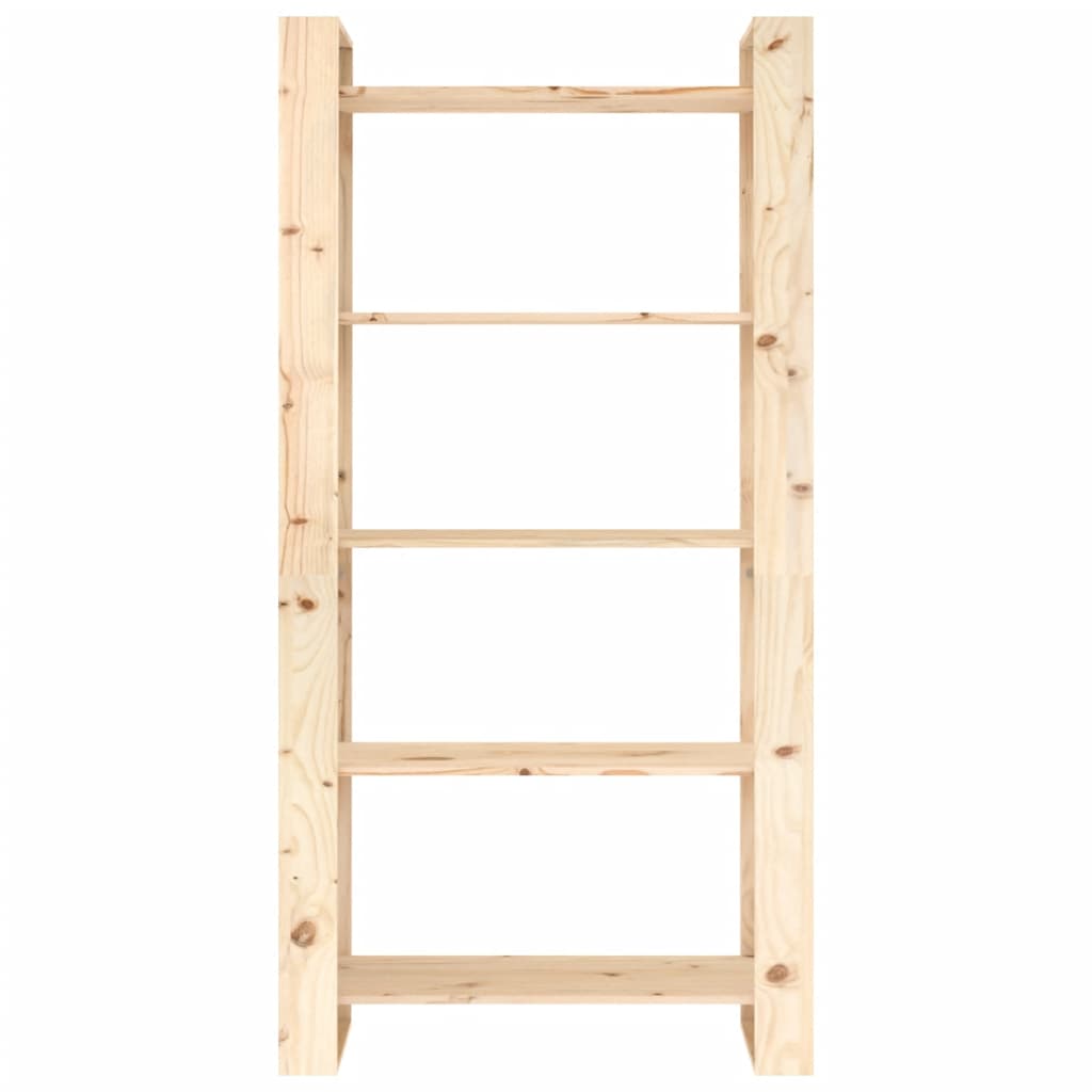 NNEVL Book Cabinet/Room Divider 80x35x160 cm Solid Wood-4