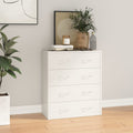 NNEVL Sideboard with 4 Drawers 60x30.5x71 cm High Gloss White-0