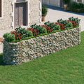 NNEVL Gabion Raised Bed Galvanised Iron 500x100x100 cm-0