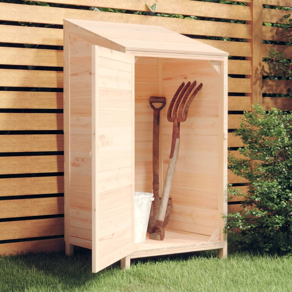 NNEVL Garden Shed 55x52x112 cm Solid Wood Fir-0