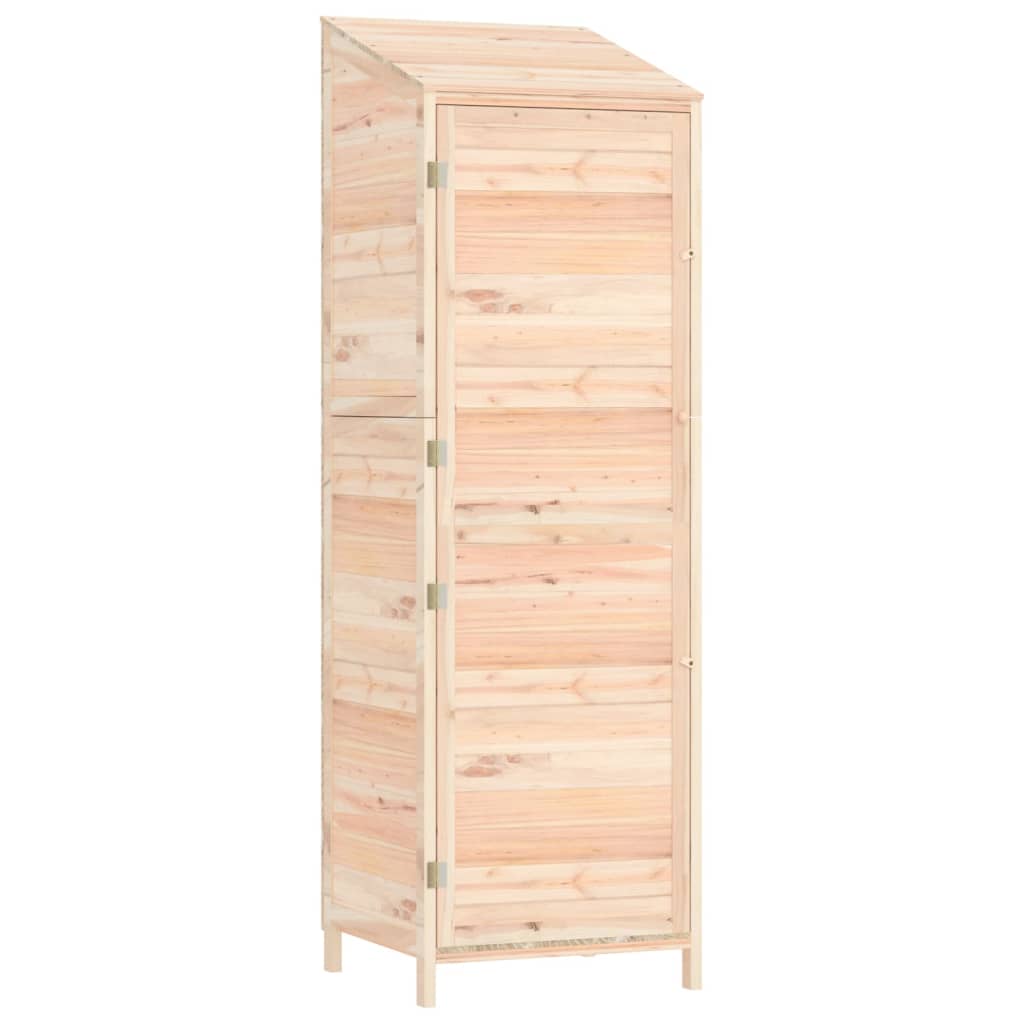NNEVL Garden Shed 55x52x174.5 cm Solid Wood Fir-1