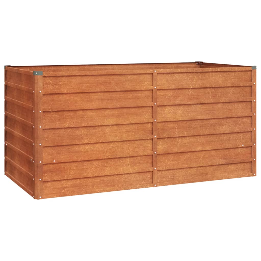NNEVL Garden Raised Bed Rusty 160x80x77 cm Corten Steel-1
