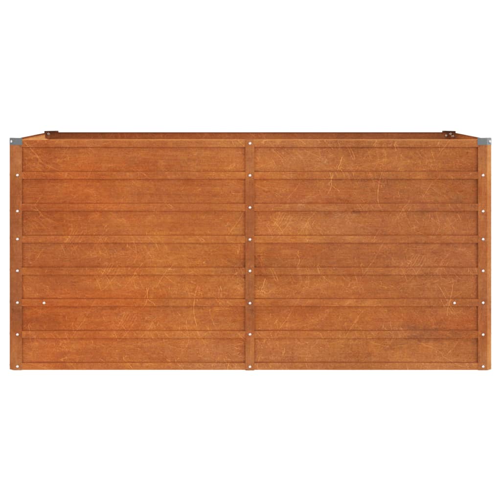 NNEVL Garden Raised Bed Rusty 160x80x77 cm Corten Steel-3