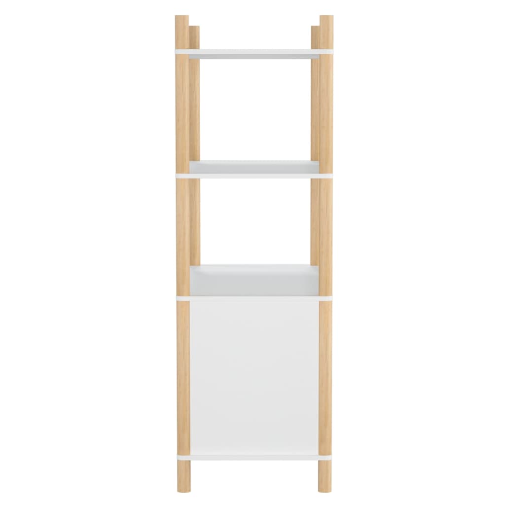 NNEVL Highboard White 80x40x121 cm Engineered Wood-3