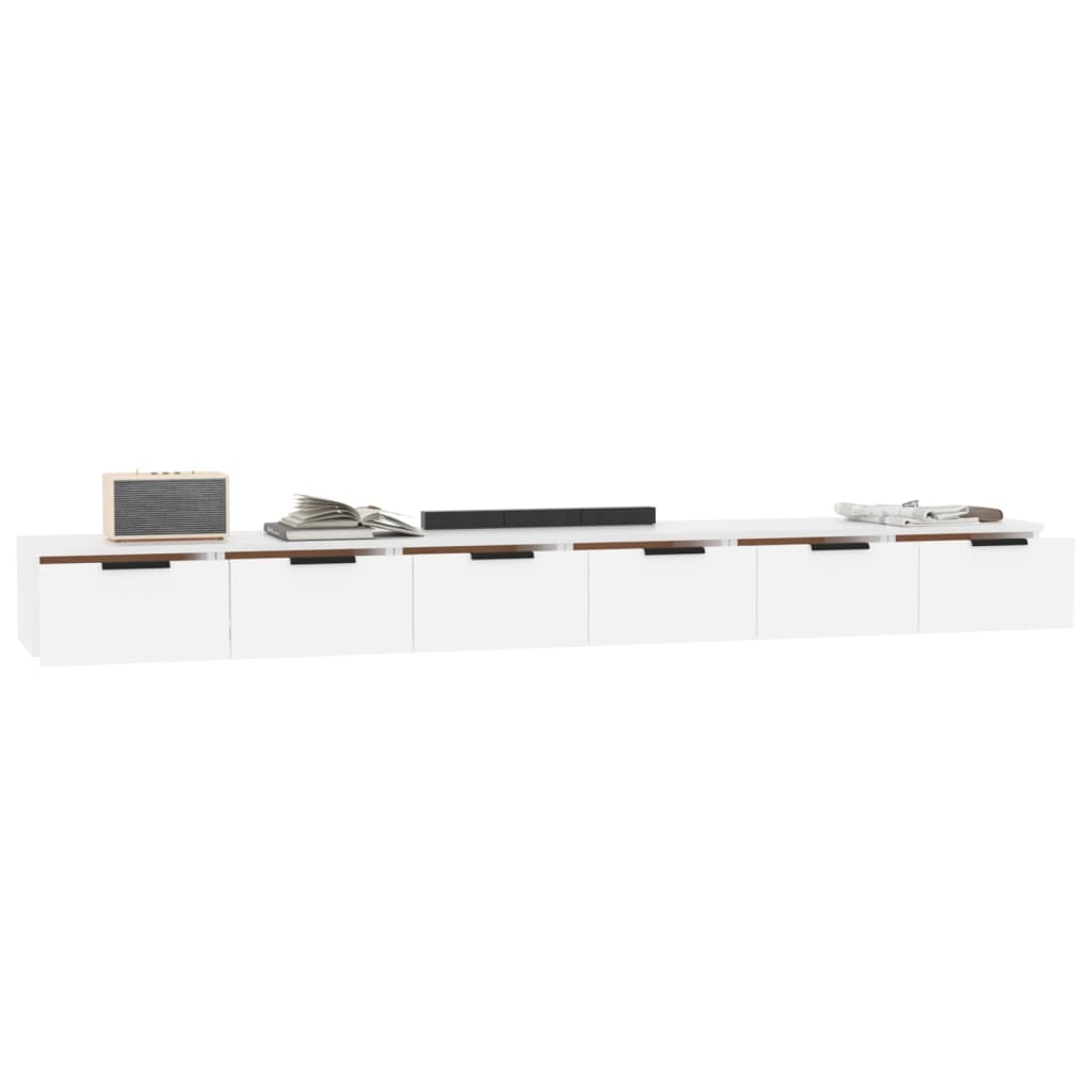 NNEVL Wall Cabinets 2 pcs White 102x30x20 cm Engineered Wood-3