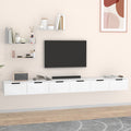 NNEVL Wall Cabinets 2 pcs White 102x30x20 cm Engineered Wood-0