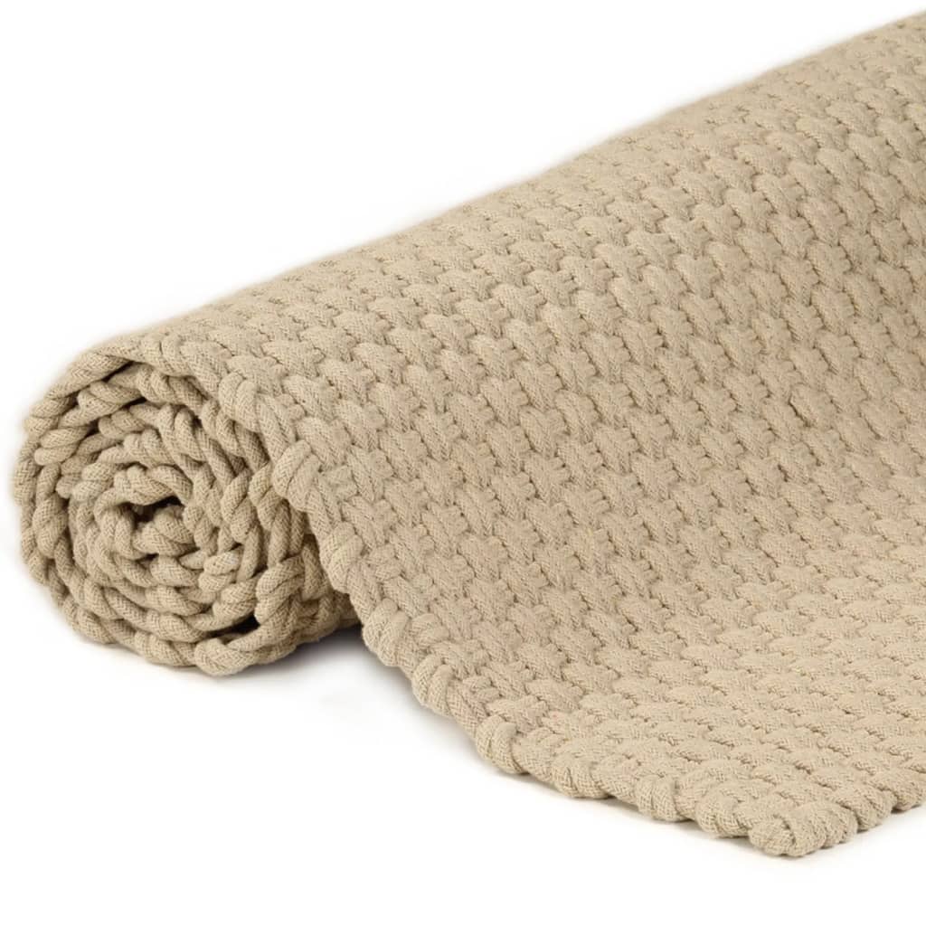 NNEVL Rug Rectangular Natural 160x230 cm Cotton-3