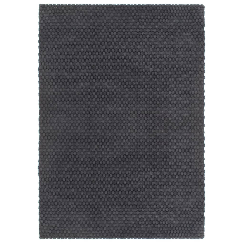 NNEVL Rug Rectangular Anthracite 180x250 cm Cotton-0