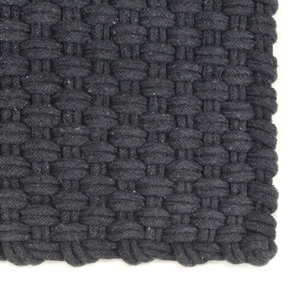 NNEVL Rug Rectangular Anthracite 180x250 cm Cotton-1
