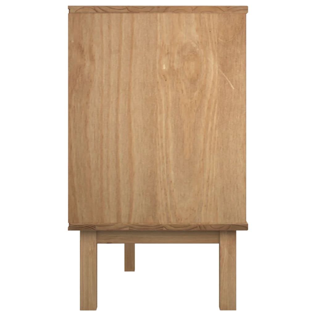 NNEVL Drawer Cabinet OTTA Brown&Grey 111x43x73.5 cm Solid Wood Pine-4