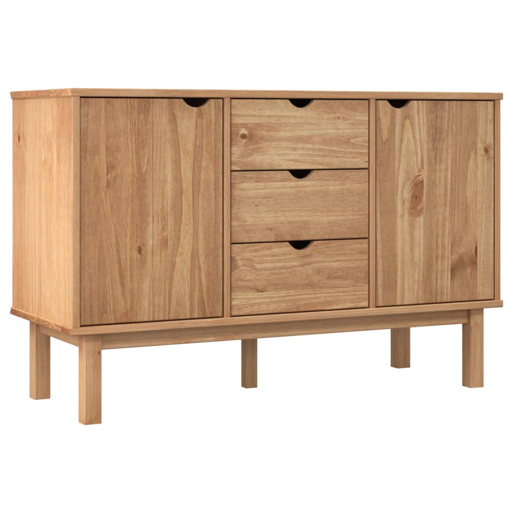 NNEVL Sideboard OTTA 113.5x43x73 cm Solid Wood Pine-1
