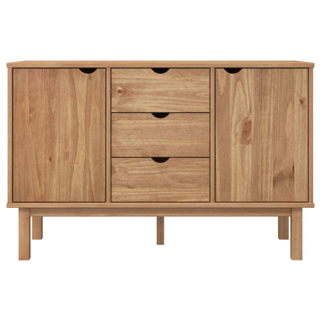 NNEVL Sideboard OTTA 113.5x43x73 cm Solid Wood Pine-2