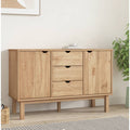 NNEVL Sideboard OTTA 113.5x43x73 cm Solid Wood Pine-0