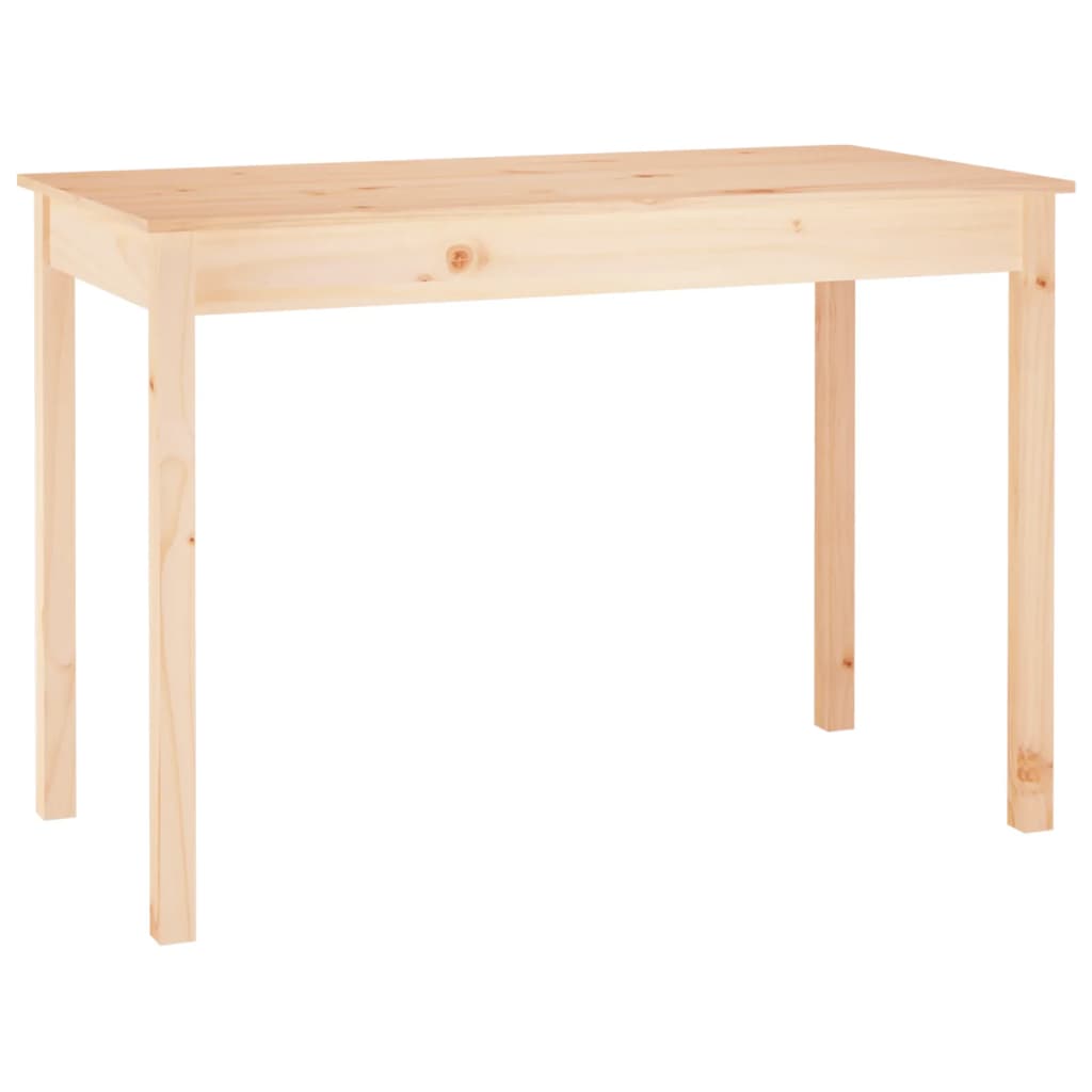 NNEVL Dining Table 110x55x75 cm Solid Wood Pine-1