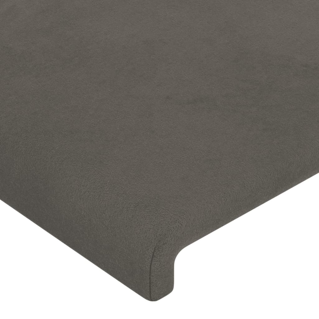 NNEVL Headboards 4 pcs Dark Grey 100 cm Velvet-3