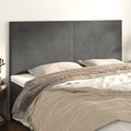 NNEVL Headboards 4 pcs Dark Grey 100 cm Velvet-0