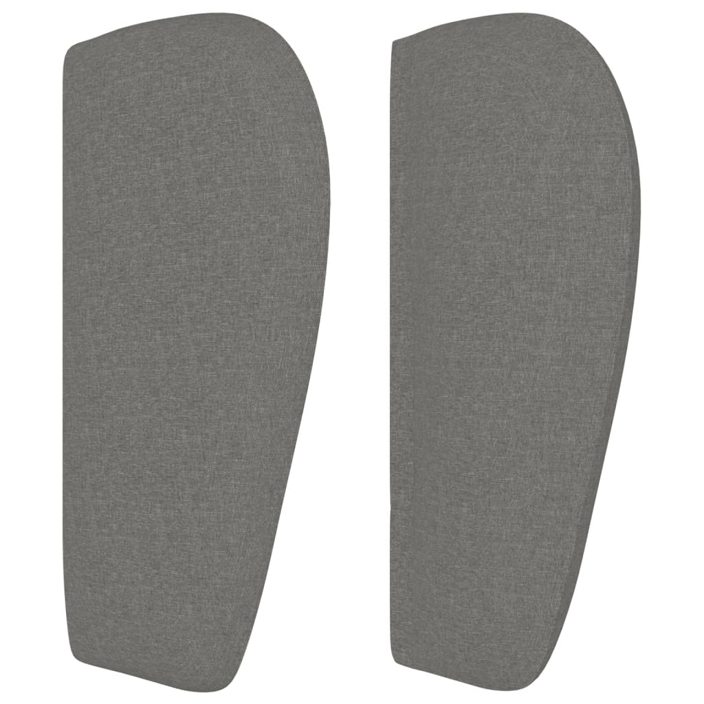 NNEVL Headboard with Ears Dark Grey 203 cm Fabric-3