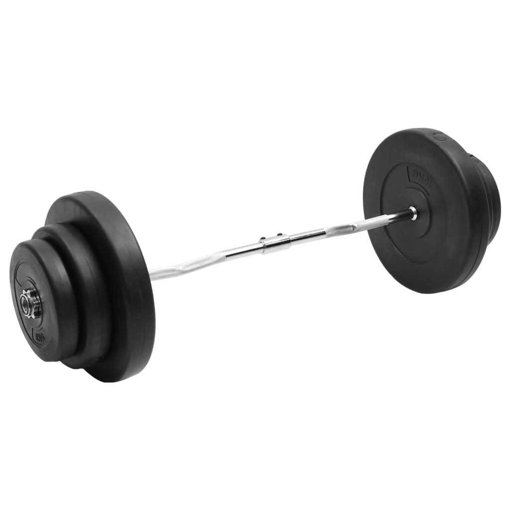 NNEVL Curl Barbell with Plates 60 kg-0