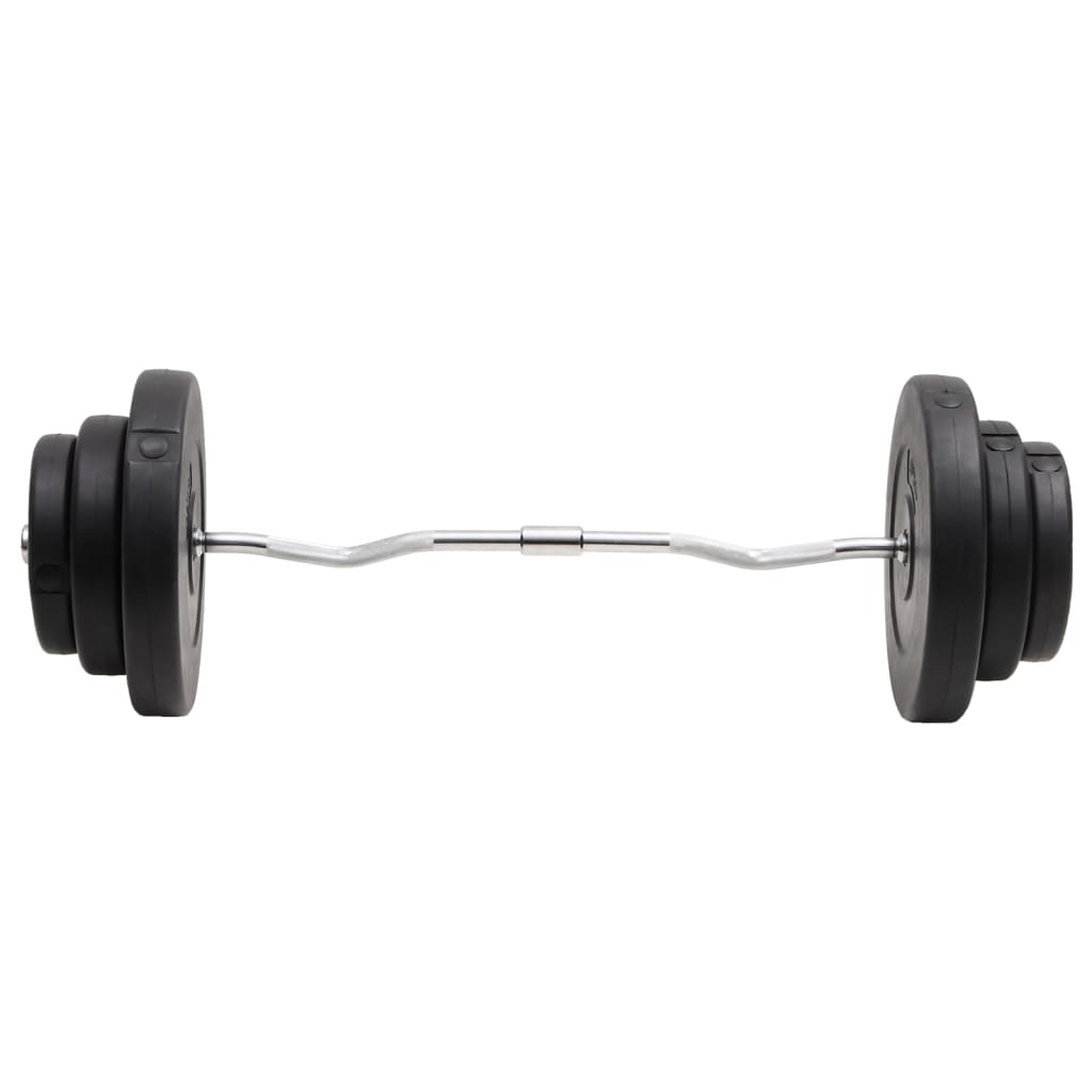 NNEVL Curl Barbell with Plates 60 kg-2