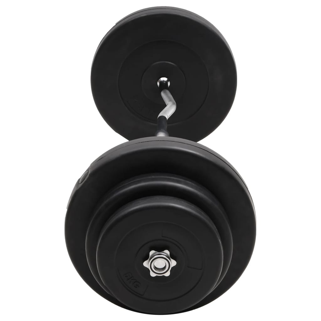 NNEVL Curl Barbell with Plates 60 kg-3