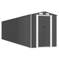 NNEVL Garden Shed Anthracite 192x855x223 cm Galvanised Steel