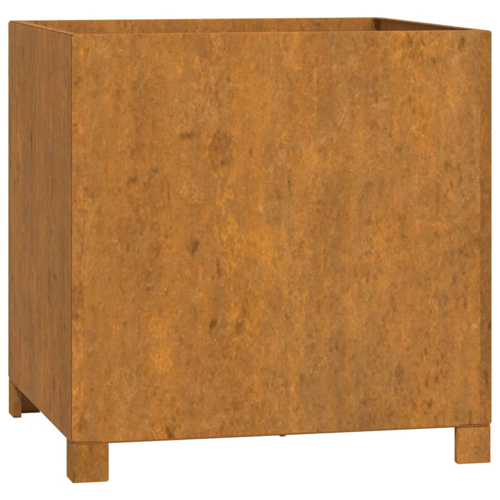 NNEVL Planters with Legs 2 pcs Rusty 49x47x50 cm Corten Steel-4