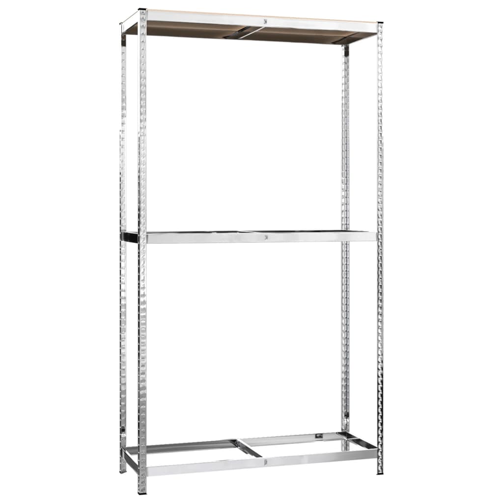NNEVL 2-Layer Tire Racks 3 pcs Silver 110x40x180 cm Steel-3