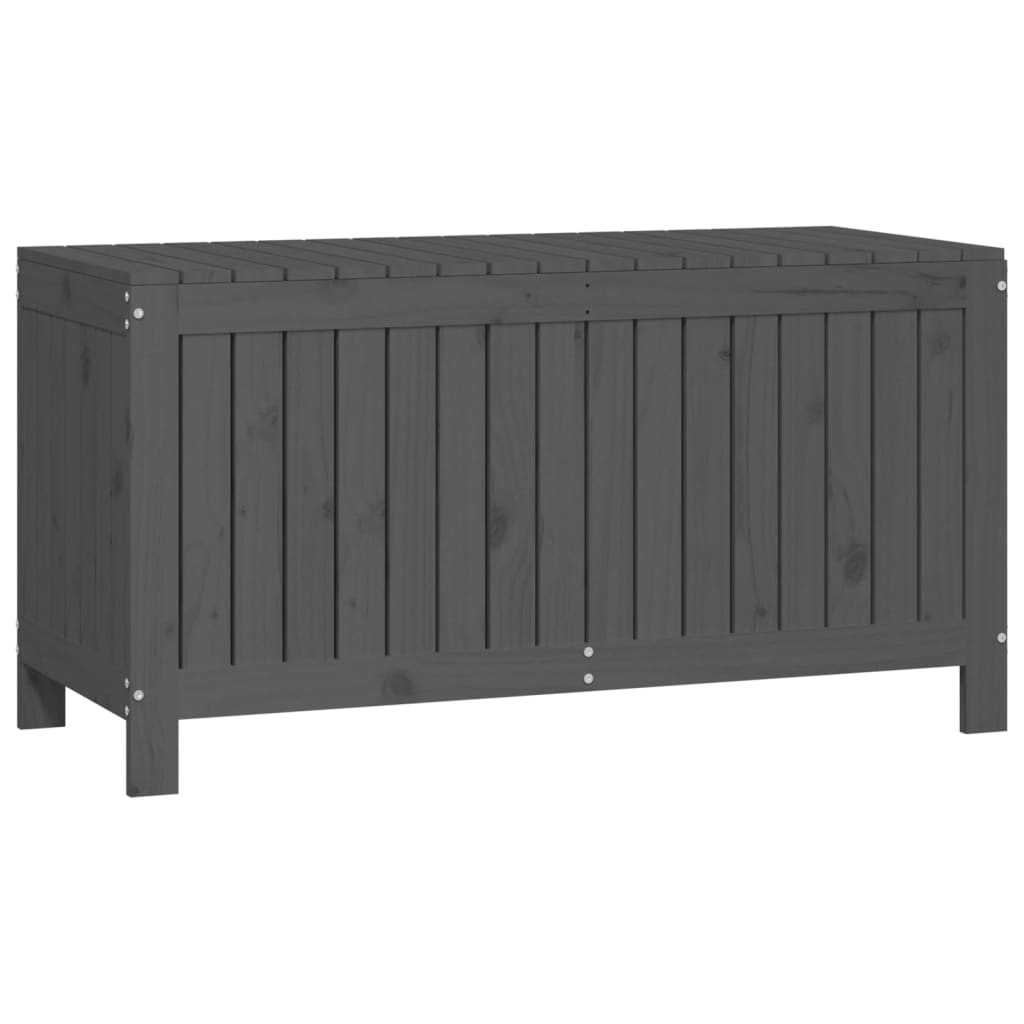NNEVL Garden Storage Box Grey 115x49x60 cm Solid Wood Pine-4