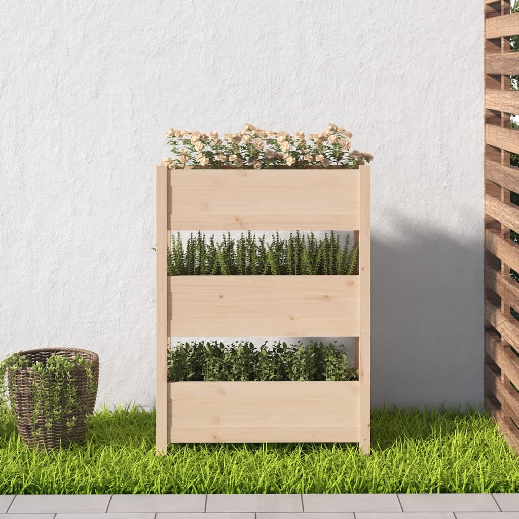 NNEVL Planter 77x25x104.5 cm Solid Wood Pine-2