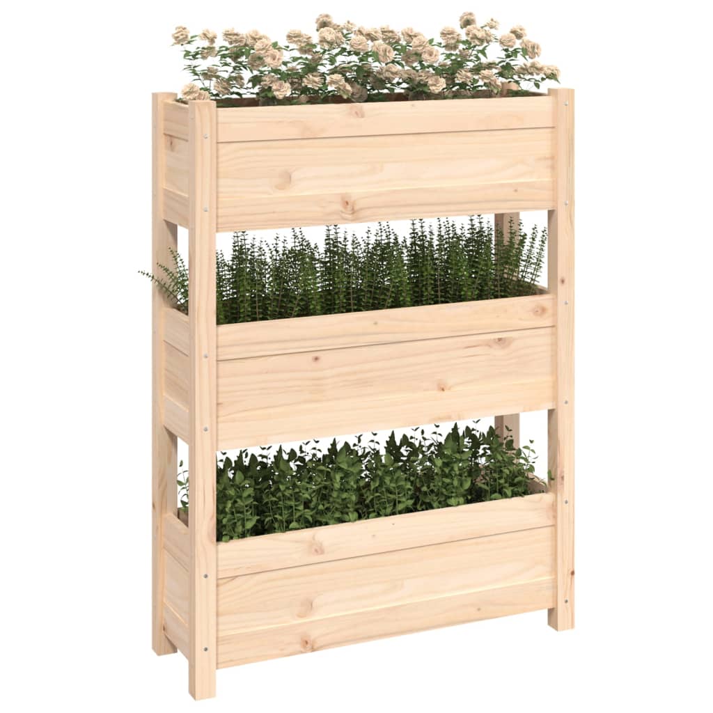 NNEVL Planter 77x25x104.5 cm Solid Wood Pine-3