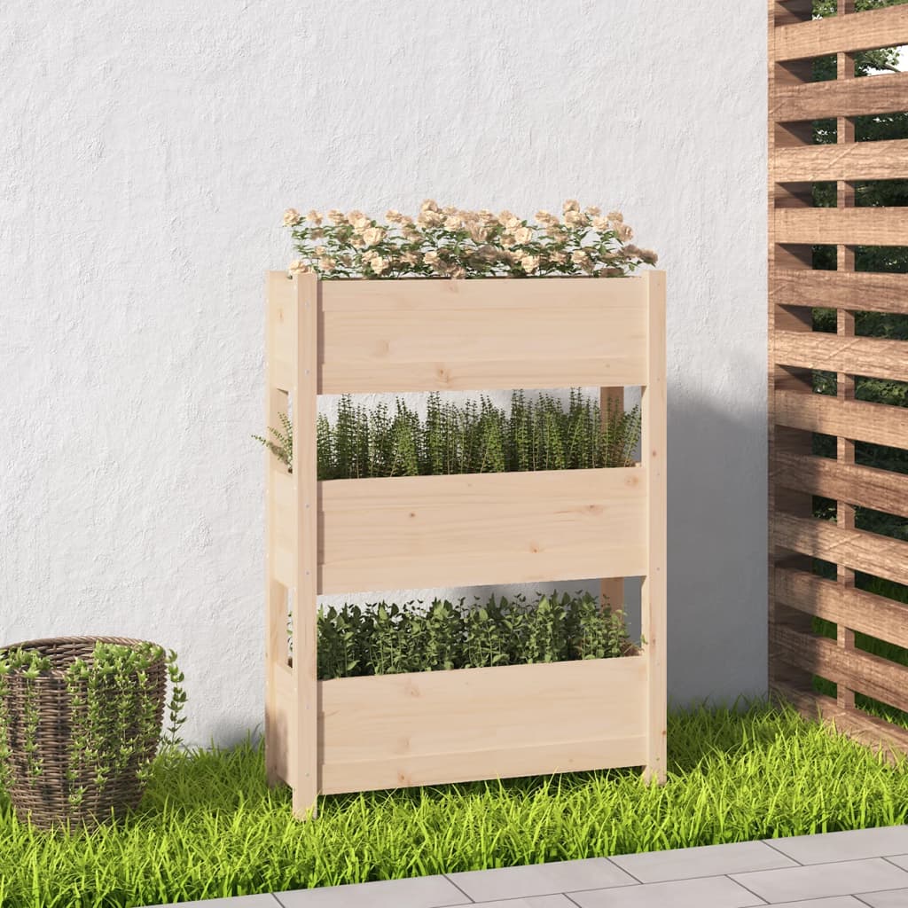 NNEVL Planter 77x25x104.5 cm Solid Wood Pine-0